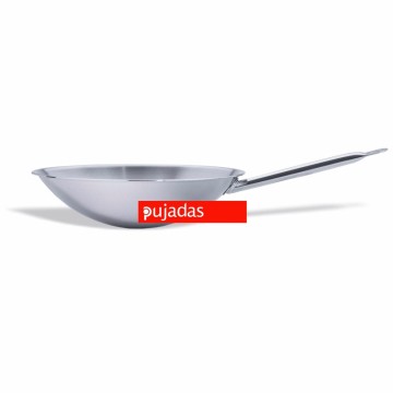 WOK INOX FONDO REDONDO DE 36 CM